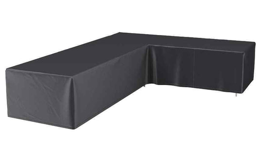 AeroCover Schutzhülle für Lounge-Möbel, dunkelgrau und L-förmig, Maße 355 × 275 cm