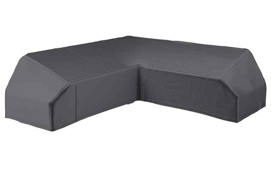 AeroCover Abdeckhaube für Lounge-Möbel in L-Form, dunkelgrau, 255 × 255 × 90 cm