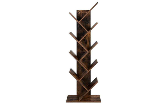 VASAGLE Wohnregal Tree 50 x 25 x 141,5 cm Braun