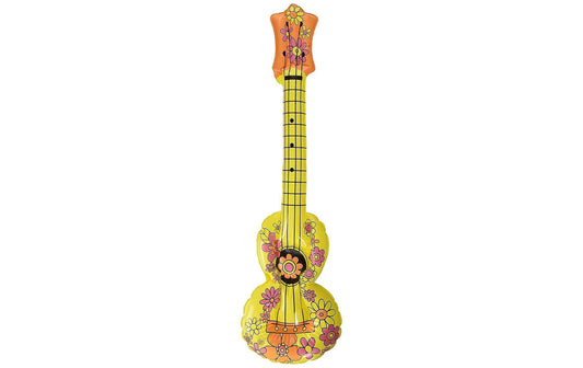 Folat Aufblasbares Accessoire akustische Gitarre Gelb