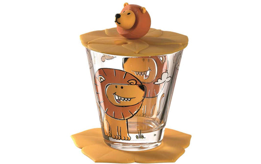 LEONARDO Kindertrinkglas Bambini 3-teilig, Löwe