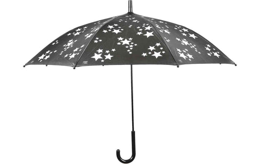 Esschert Design Regenschirm Reflektor Sterne schwarz