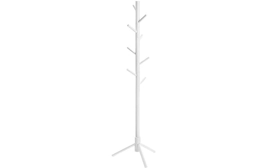 VASAGLE Garderobenständer mit 8 Haken 175 cm, Weiss