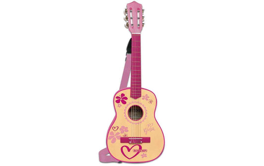 Bontempi Musikinstrument Gitarre 6 Saiten 75 cm pink aus Holz