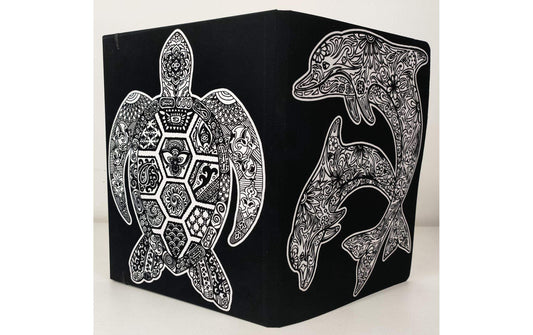 Tataruga Malset Mappe Delfine+Schildkröte A4