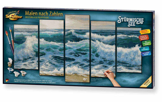 Schipper Malen nach Zahlen Stürmische See