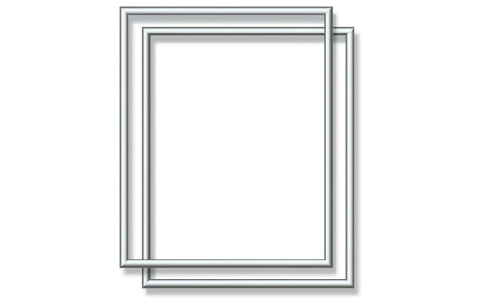 Schipper Zubehör 2 x Alurahmen Silber 24 x 30 cm