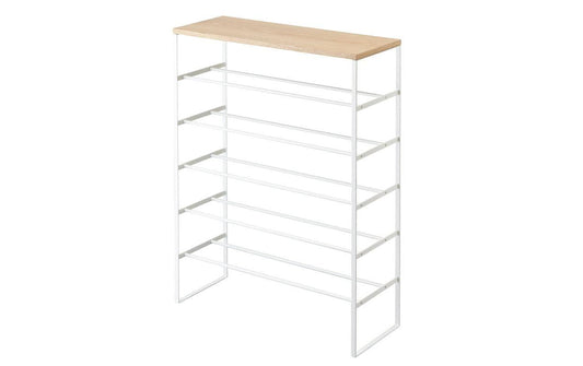 Yamazaki 6-stufiges Schuhregal TOWER Weiss