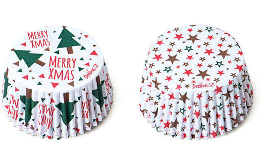 Decora Muffin-Backform Weihnachtsbaum ø 5 cm, Weiss, 1 Stück