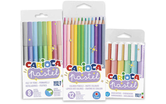 Carioca Set Pastell 26 Stück, Mehrfarbig