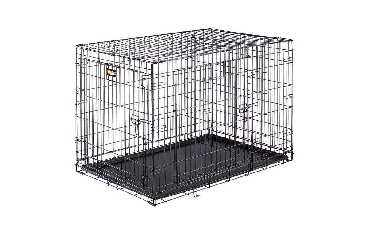 Ferplast Dog-Inn-105 Metall-Transportbox mit Gitterwänden und schwarzer Bodenwanne