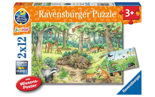 Ravensburger WWW Tiere im Wald und auf der Wiese