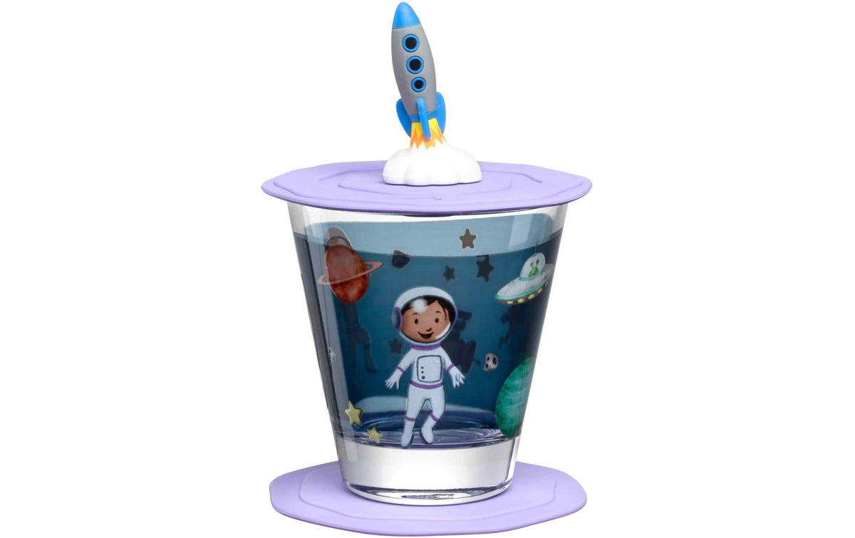 LEONARDO Kindertrinkglas Avventura 215 ml, 3-teilig, Weltall