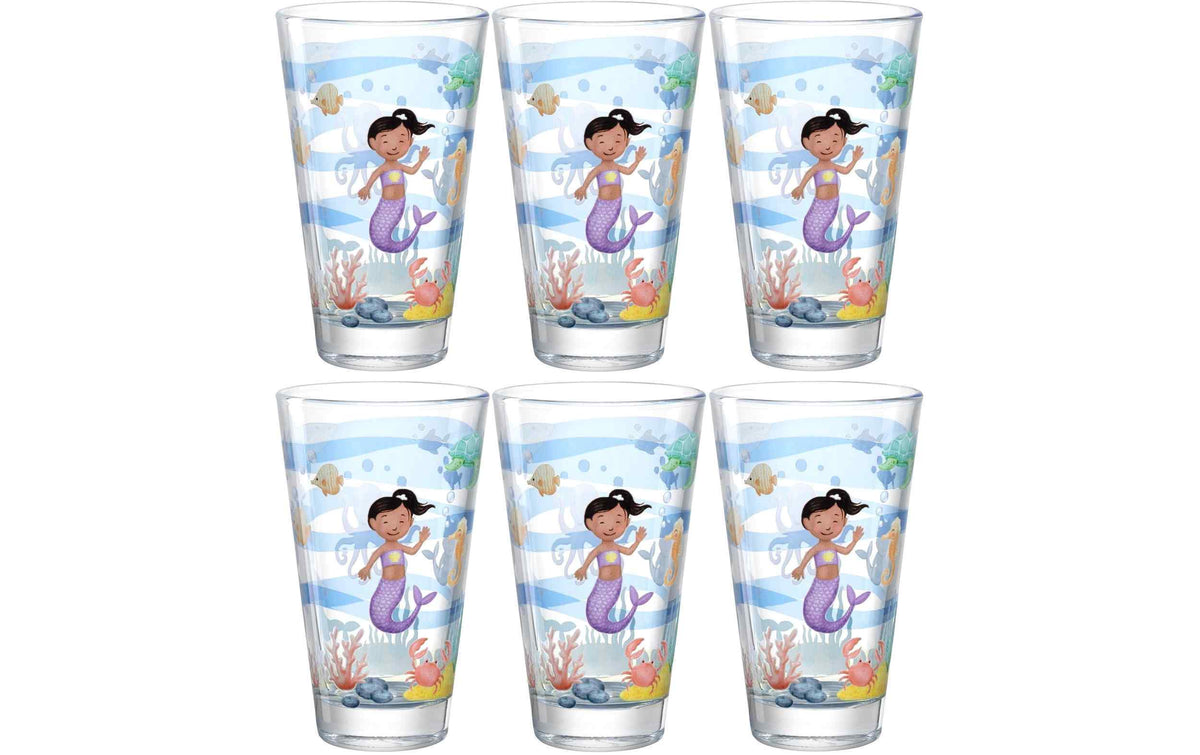LEONARDO Kindertrinkglas Avventura 300 ml, 6 Stück, Meer
