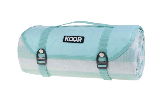 KOOR Picknickdecke Stripes mint 200 x 300 cm