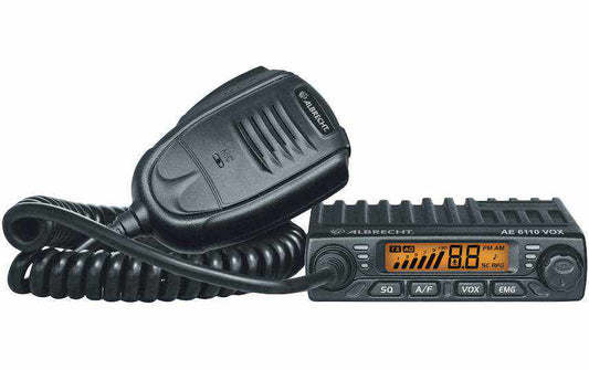 Albrecht CB Funkgerät AE 6110 VOX mit Zigarettenanzünder-Stecker