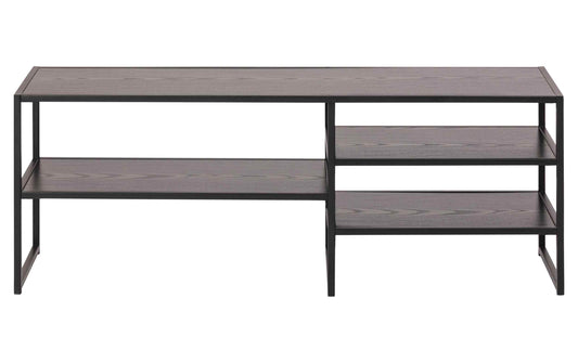 AC Design TV-Möbel Seaford Melamin/Stahl, 120x33x46 cm, Schwarz