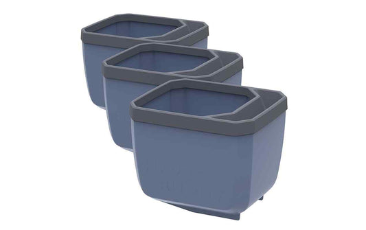 Gusta Garden Kräutertopf Set Blau aus Ton - 3er Set Garten & Outdoor > Pflanzen > Pflanzengefäße Gusta Garden