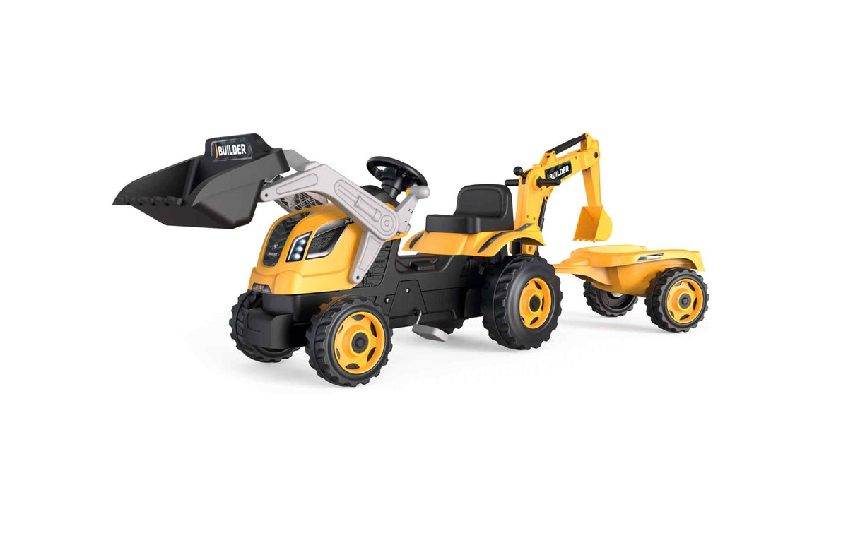 Smoby Traktor Builder Max Mit Anhänger