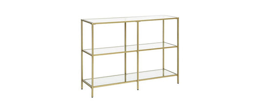 VASAGLE Konsolentisch 100 x 30 x 73 cm Gold