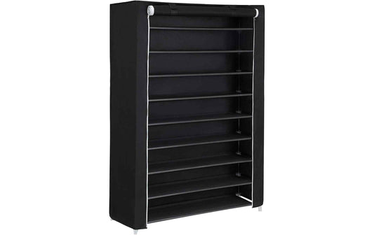 Songmics Schuhschrank mit Rolltür,Schwarz