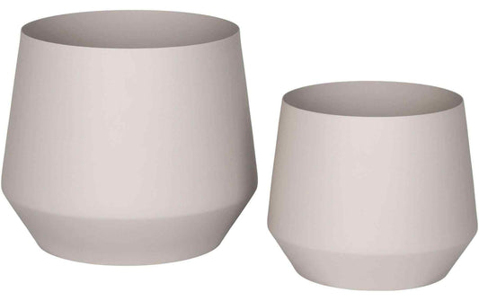 House Nordic Blumentopf Trofa 2 Stück, Sand