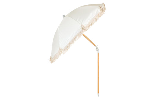 KOOR Sonnenschirm Boho Off-White, 180 cm