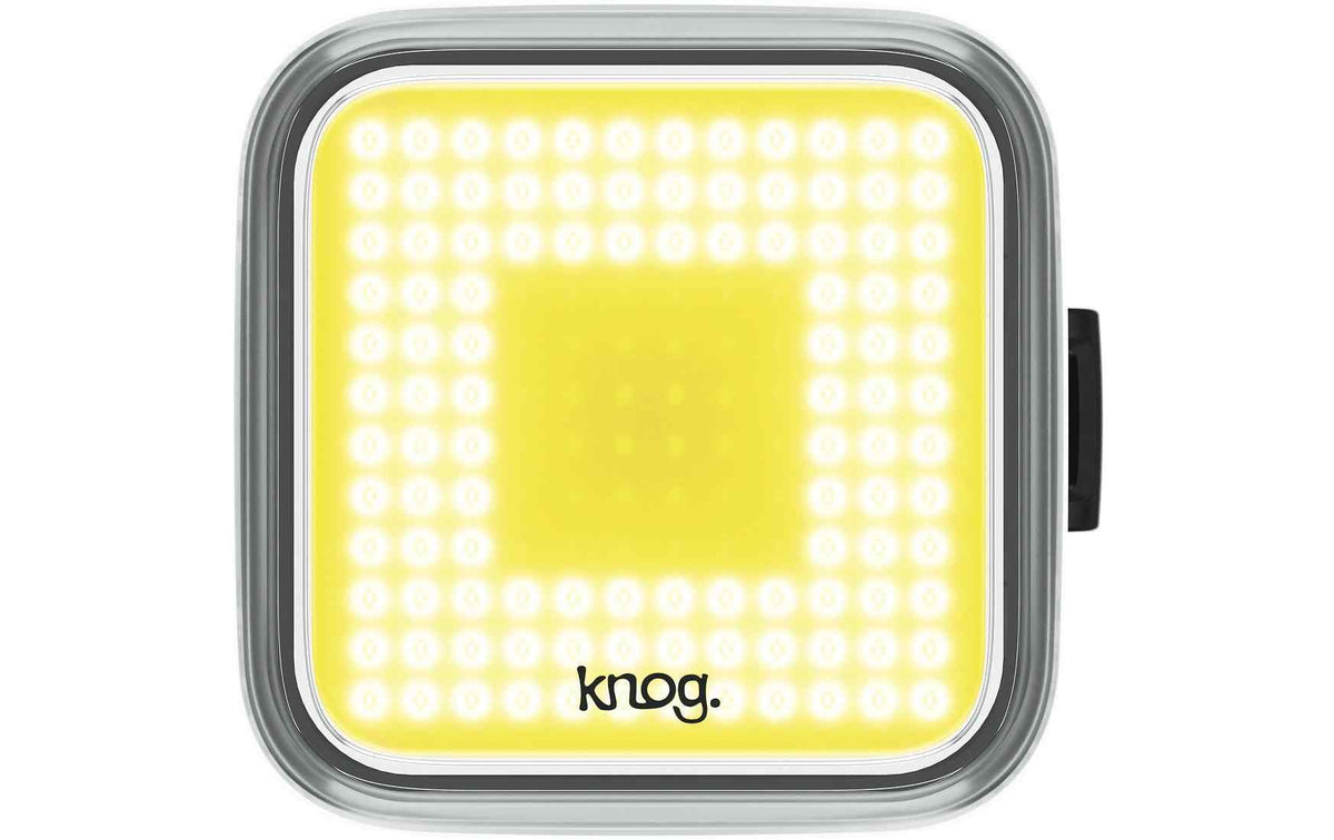 knog. Velolampe Blinder Square Vorne, Schwarz