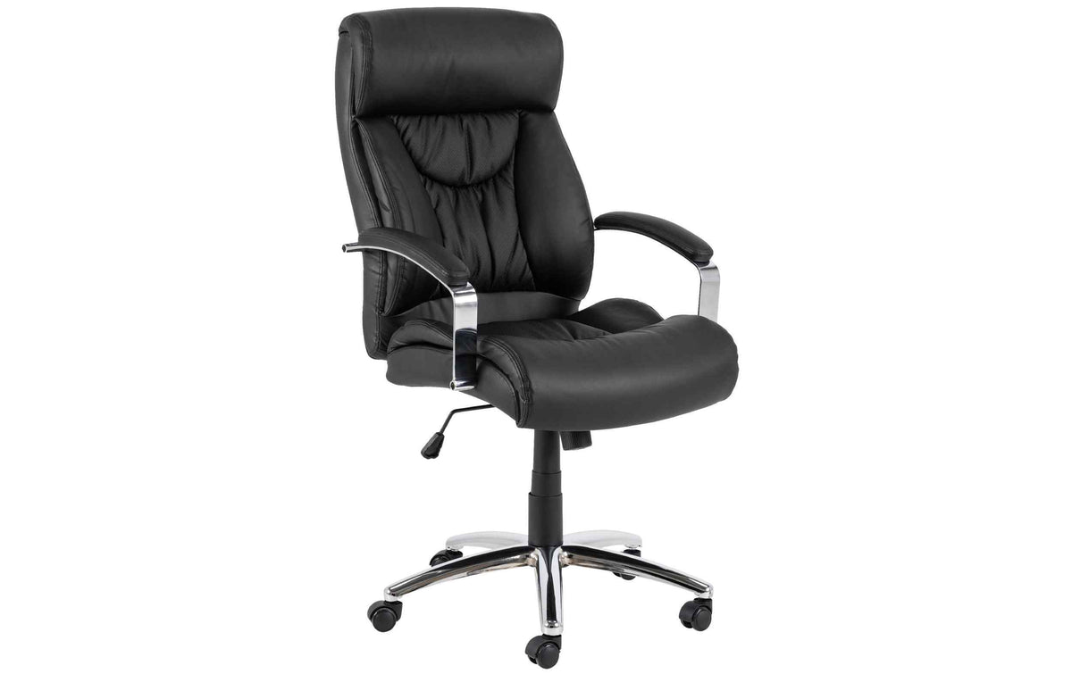 AC Design Bürostuhl Benson Polster schwarz mit Armlehnen und