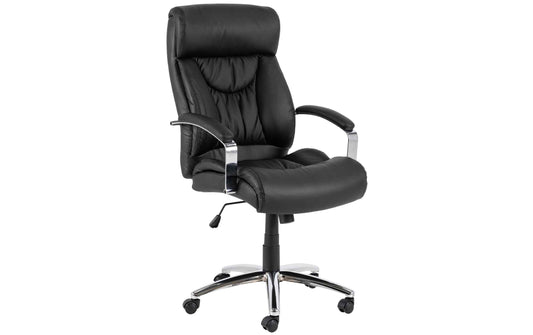 AC Design Bürostuhl Benson Polster schwarz mit Armlehnen und
