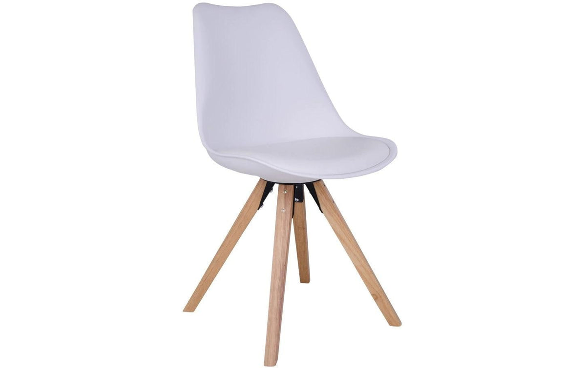 House Nordic Stuhl Bergen 2 Stück, 86 x 55 cm, Weiss/Braun