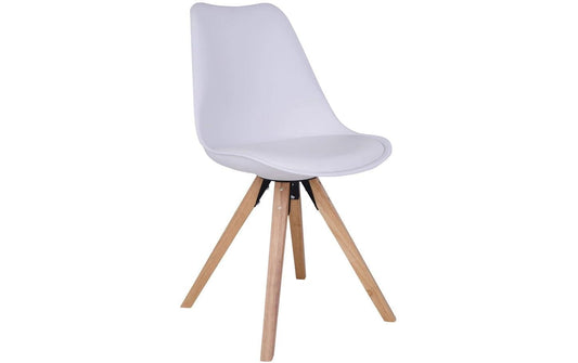 House Nordic Stuhl Bergen 2 Stück, 86 x 55 cm, Weiss/Braun