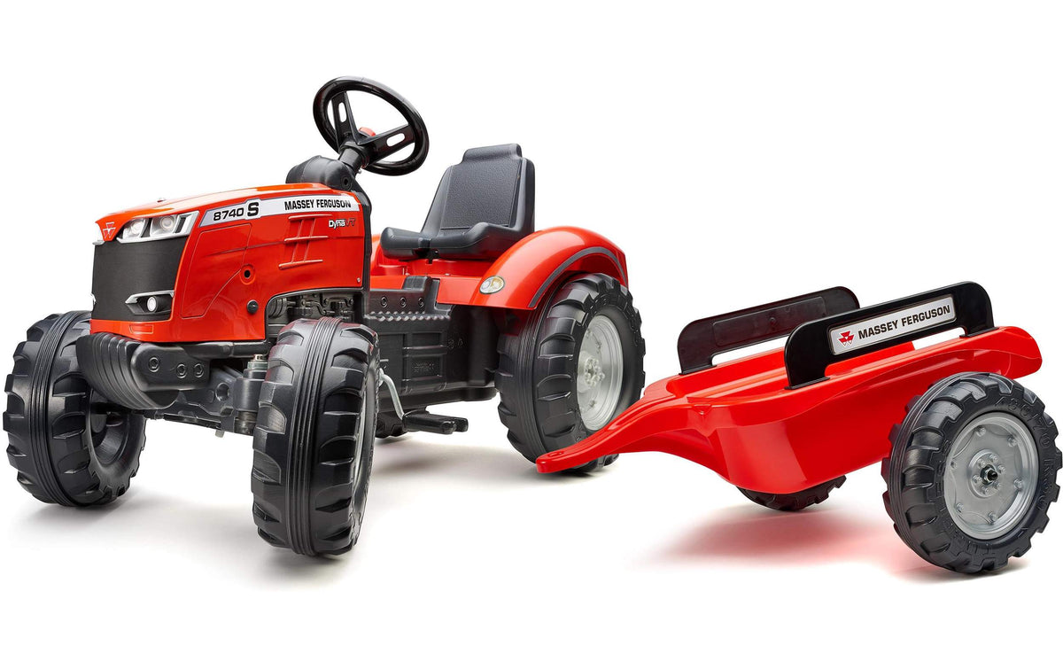 Falk M. Ferguson Trettraktor Mit Anhänger Rot