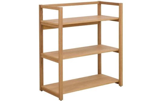 AC Design Wohnregal Ludza aus braunem Holz mit drei offenen Ablagen
