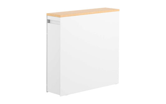 Yamazaki Nischenregal Tower Weiss 56 x 55 cm Metall, Mitteldichte Holzfaserplatte (MDF)