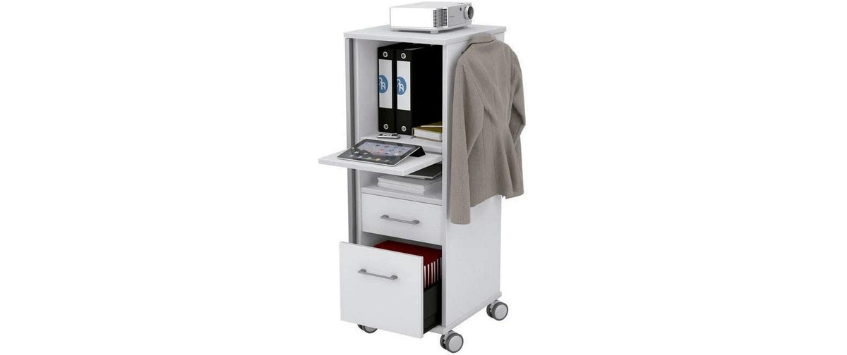 Rocada Hotdesk Basic mit Auszügen, grau