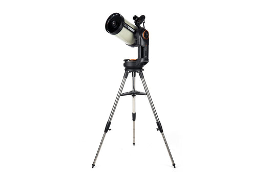 Celestron Evolution 8 HD Teleskop mit StarSense auf dreibeinigem Stativ