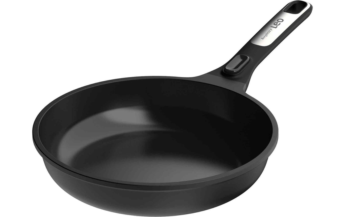 BergHOFF Leo Phantom Bratpfanne in Schwarz mit langem Griff, 24 cm