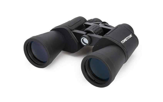 Celestron Cometron 7 x 50 Fernglas, schwarz, mit großen Objektivlinsen und Mitteltrieb