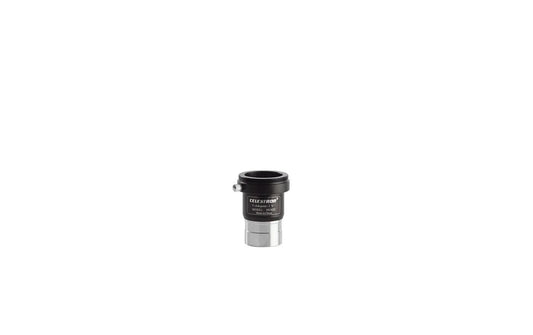 Celestron T-Adapter aus Metall, 1,25 Zoll, mit schwarzem Gehäuse und silbernem Anschluss