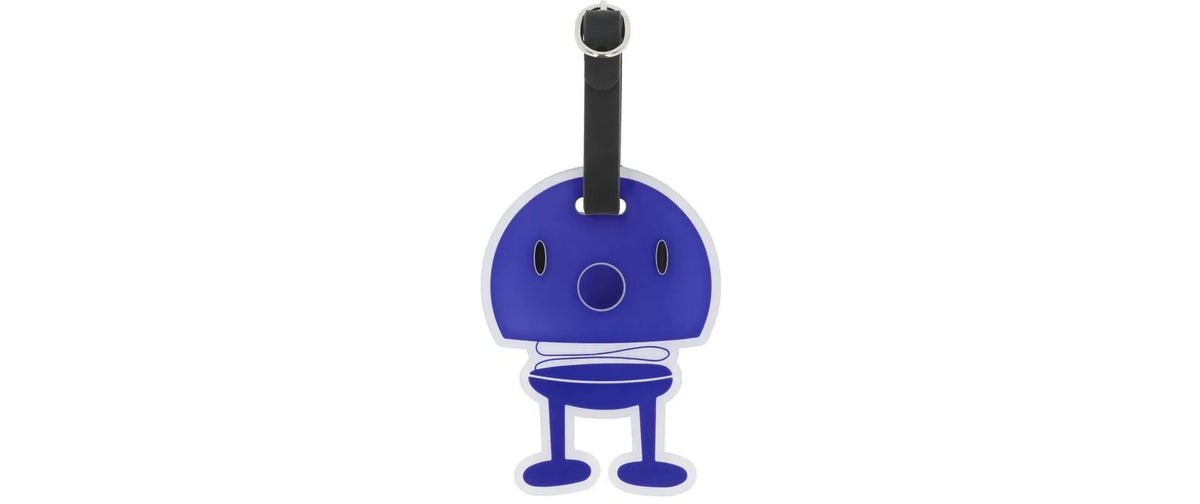 Hoptimist Kofferlabel Blau/Schwarz
