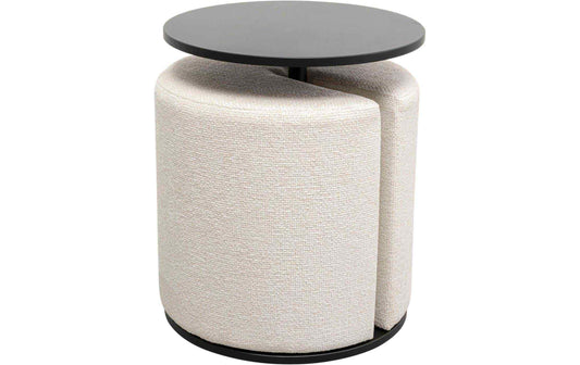 Kare Beistelltisch mit Hocker Better T. 2-teilig