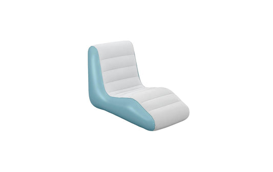 Bestway Leisure Luxe aufblasbarer Sessel in Weiß und Türkis mit gestepptem Sitz