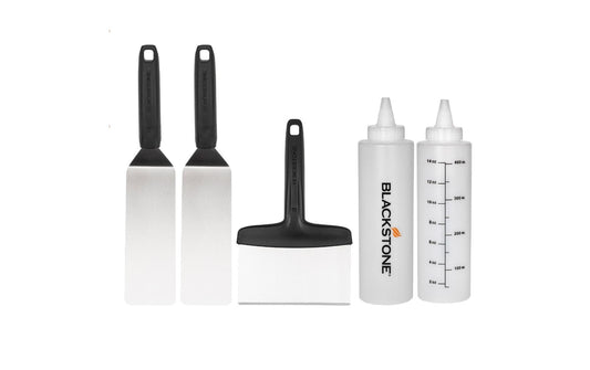 Blackstone Grillbesteck-Set Europa 5-teilig, Weiss/Schwarz