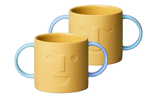 Chic Mic Kindertasse Good Mood Gelb/Blau