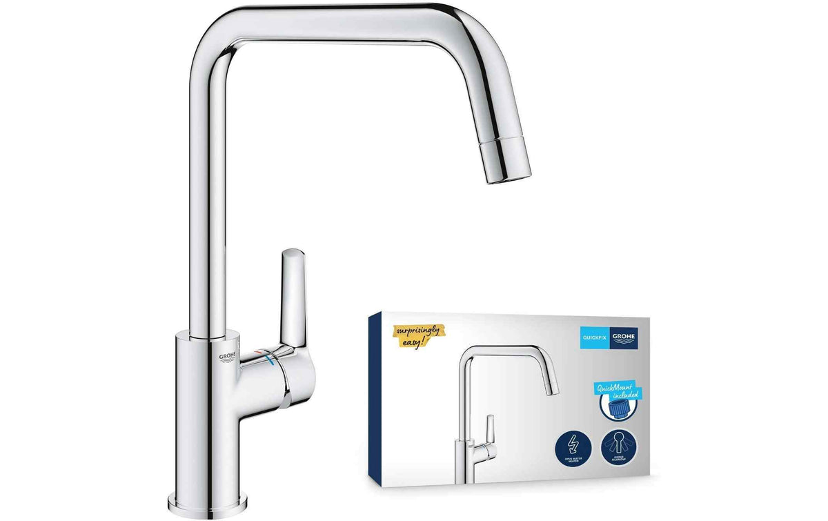 GROHE Küchenarmatur Start 3/8, Messing, U-Auslauf