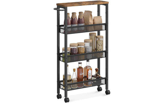 relaxdays Nischenwagen 77 x 13 x 45.5 cm Schwarz