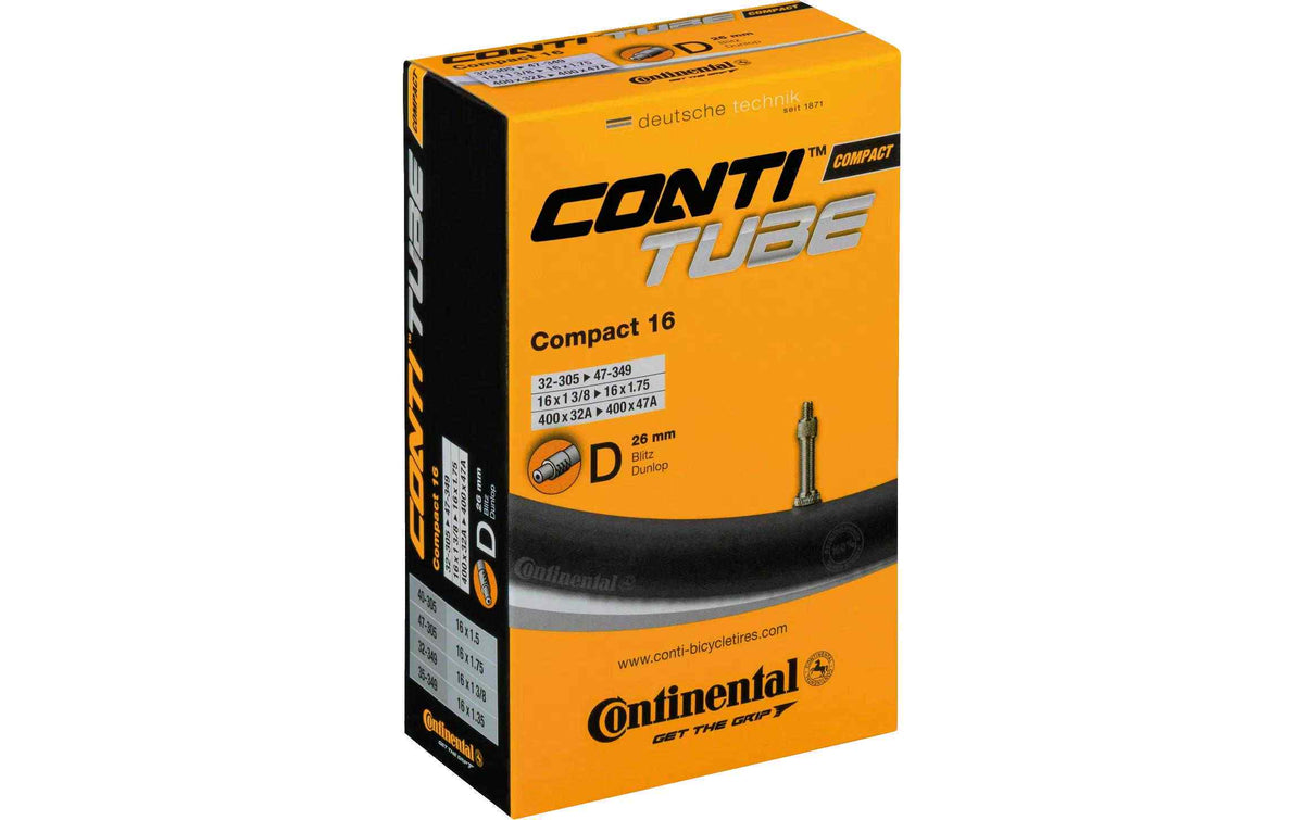 Continental Fahrradschlauch Compact Dunlop 16