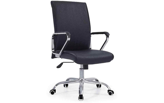 CONTINI Bürostuhl Comfort schwarz Kunstleder, mit Armlehnen