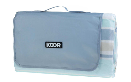 KOOR Picknickdecke Skyline, Blau 150 x 200 cm